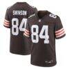 Messiah Swinson Cleveland Browns Nike Team Game Jersey - Brown - Front View