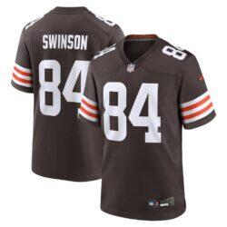 Messiah Swinson Cleveland Browns Nike Team Game Jersey - Brown - Front View