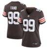 Logan Fano Cleveland Browns Nike Women's Team Game Jersey - Brown - Front View