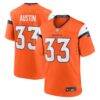 Brent Austin Denver Broncos Nike Team Game Jersey - Orange - Front View