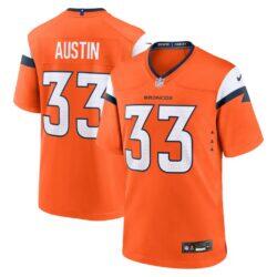 Brent Austin Denver Broncos Nike Team Game Jersey - Orange - Front View