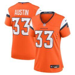 Brent Austin Denver Broncos Nike Women's Team Game Jersey - Orange - Front View
