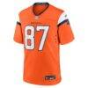 Dane Key Denver Broncos Nike Team Game Jersey - Orange - Alt1