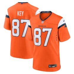Dane Key Denver Broncos Nike Team Game Jersey - Orange - Front View