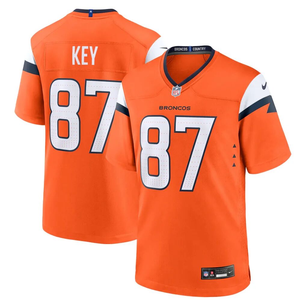 Dane Key Denver Broncos Nike Team Game Jersey