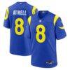 Tutu Atwell Los Angeles Rams Nike Team Game Jersey - - Front View