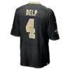 Oscar Delp New Orleans Saints Nike Team Game Jersey - Black - Alt2