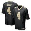 Oscar Delp New Orleans Saints Nike Team Game Jersey - Black - Front View