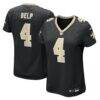 Oscar Delp New Orleans Saints Nike Women's Team Game Jersey - Black - Front View