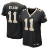 Zach Wilson New Orleans Saints Nike Women's Team Game Jersey - Black - Front View