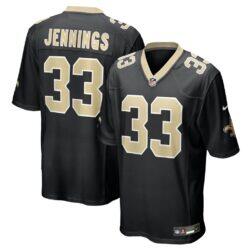 Anfernee Jennings New Orleans Saints Nike Team Game Jersey - Black - Front View