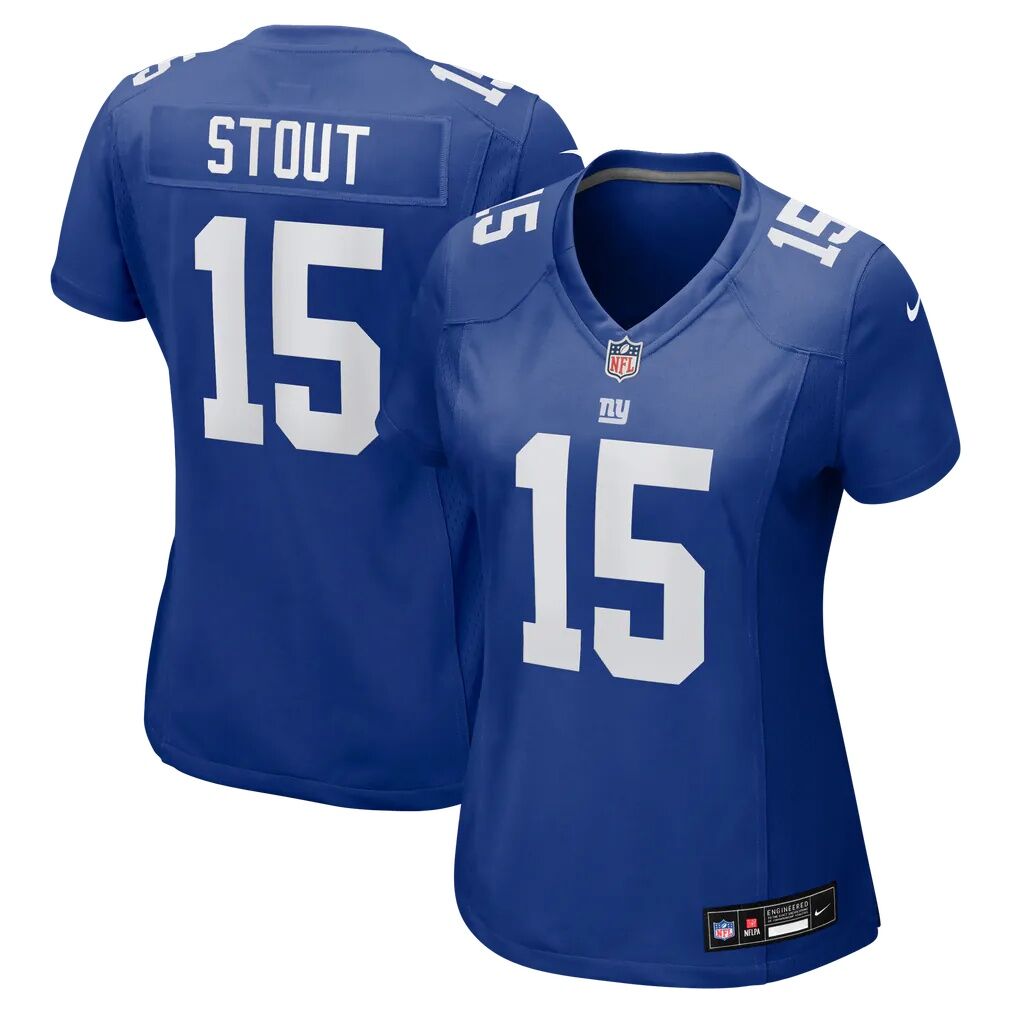 Jordan Stout New York Giants Nike Women's Team Game Jersey - Royal