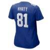 Jalin Hyatt New York Giants Nike Women's Team Game Jersey - - Alt2