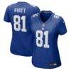 Jalin Hyatt New York Giants Nike Women's Team Game Jersey - - Front View