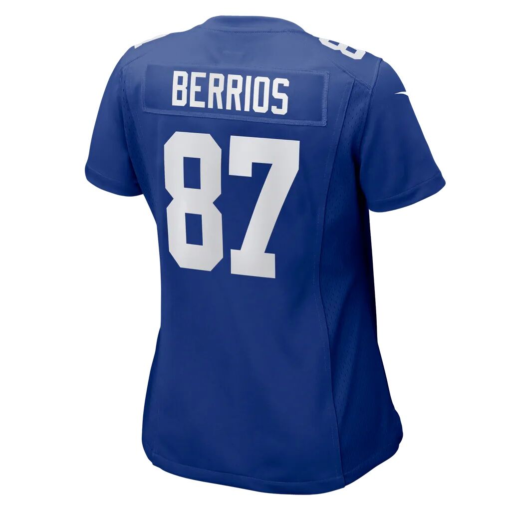 Braxton Berrios New York Giants Nike Women's Team Game Jersey - Royal