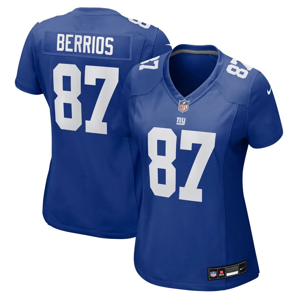 Braxton Berrios New York Giants Nike Women's Team Game Jersey - Royal