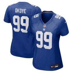 Basil Okoye New York Giants Nike Women's Team Game Jersey - - Front View