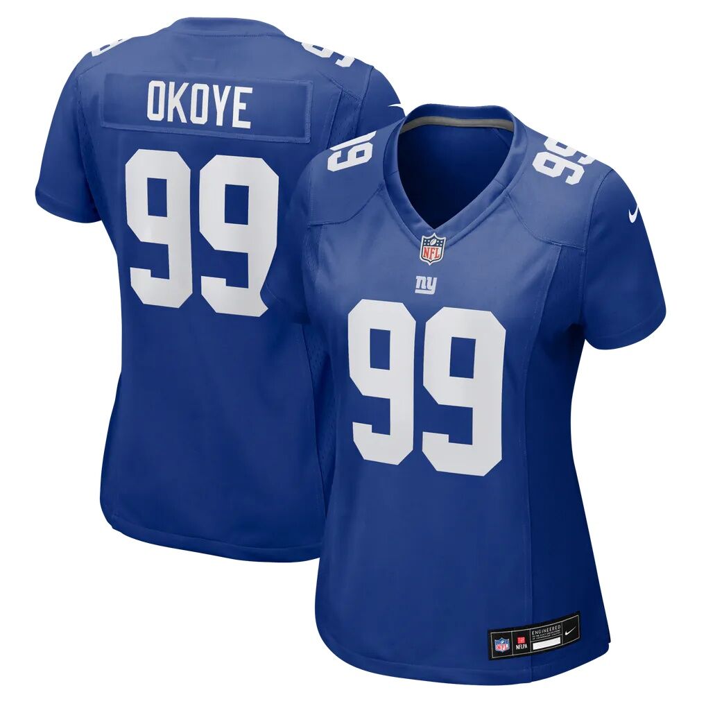 Basil Okoye New York Giants Nike Women's Team Game Jersey - Royal