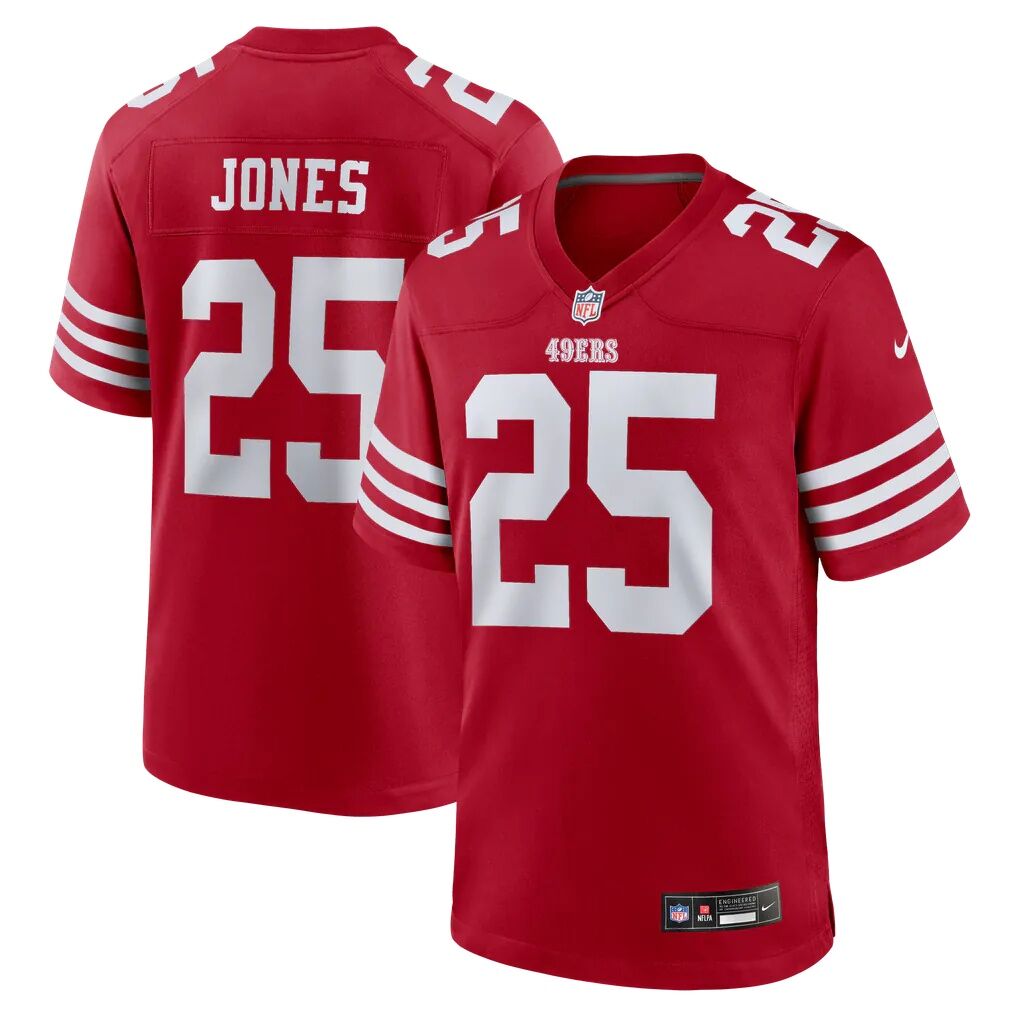 Jack Jones San Francisco 49ers Nike Team Game Jersey - Scarlet