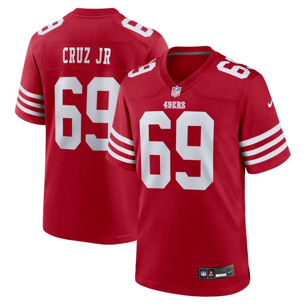 Enrique Cruz Jr. San Francisco 49ers Nike Team Game Jersey - Scarlet