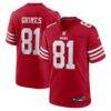 Wesley Grimes San Francisco 49ers Nike Team Game Jersey - - Front View