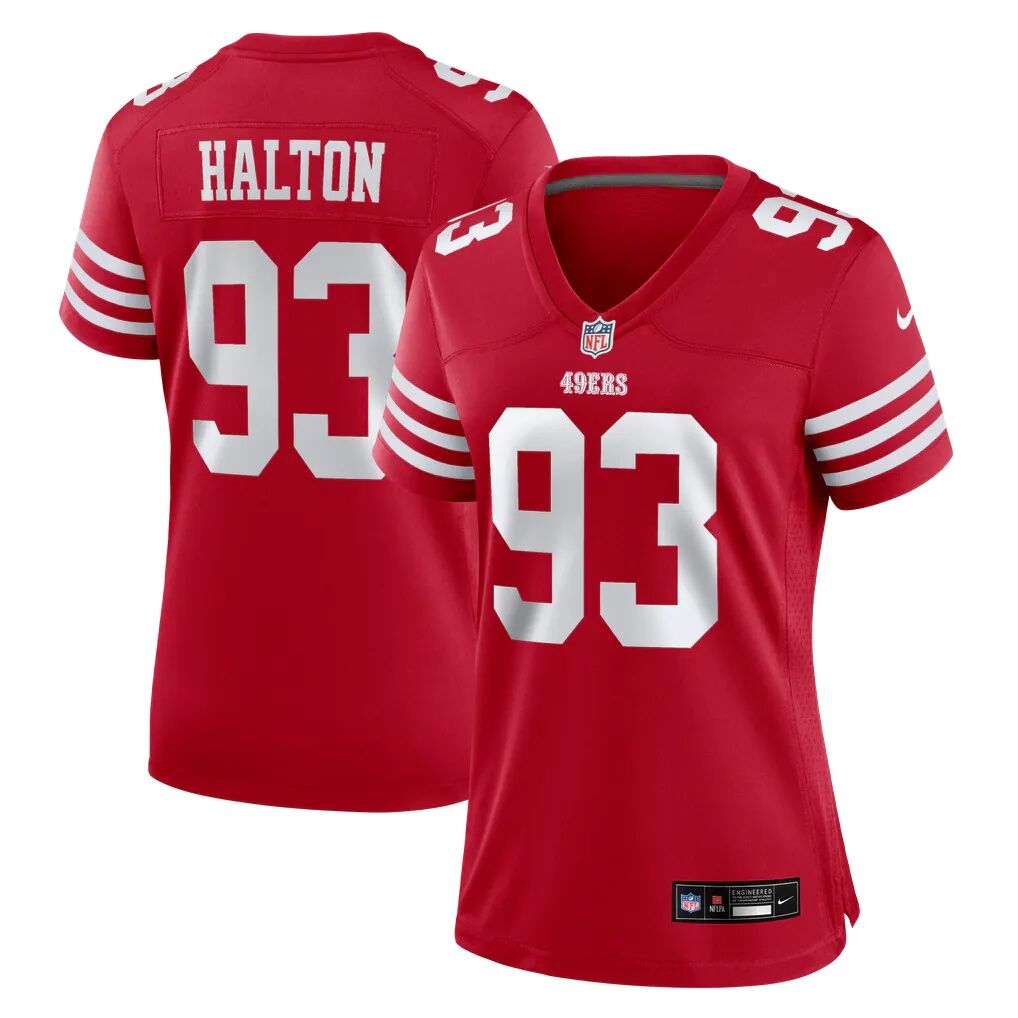Gracen Halton San Francisco 49ers Nike Women's Team Game Jersey - Scarlet