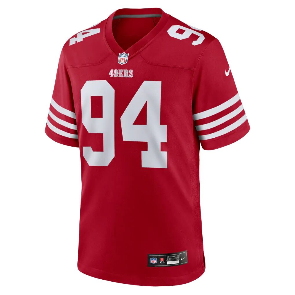 Romello Height San Francisco 49ers Nike Team Game Jersey - Scarlet