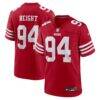 Romello Height San Francisco 49ers Nike Team Game Jersey - - Front View