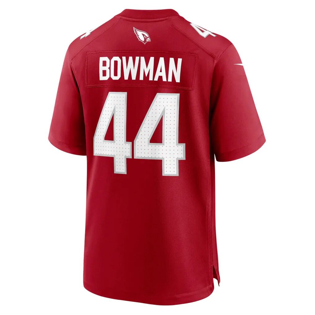 Shawn Bowman Arizona Cardinals Nike Team Game Jersey - Cardinal