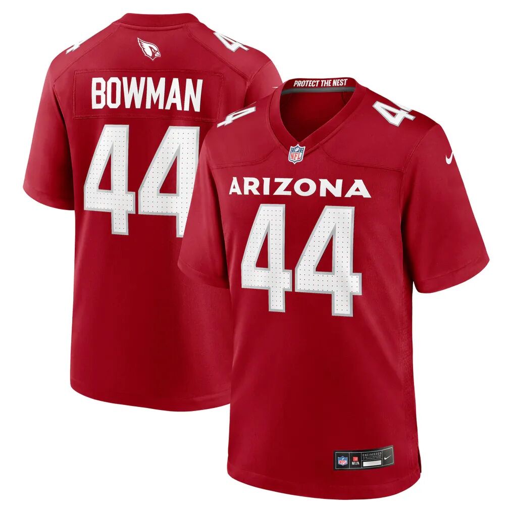 Shawn Bowman Arizona Cardinals Nike Team Game Jersey - Cardinal