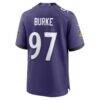 Ethan Burke Baltimore Ravens Nike Team Game Jersey - Purple - Detail View