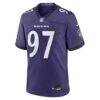 Ethan Burke Baltimore Ravens Nike Team Game Jersey - Purple - Side View