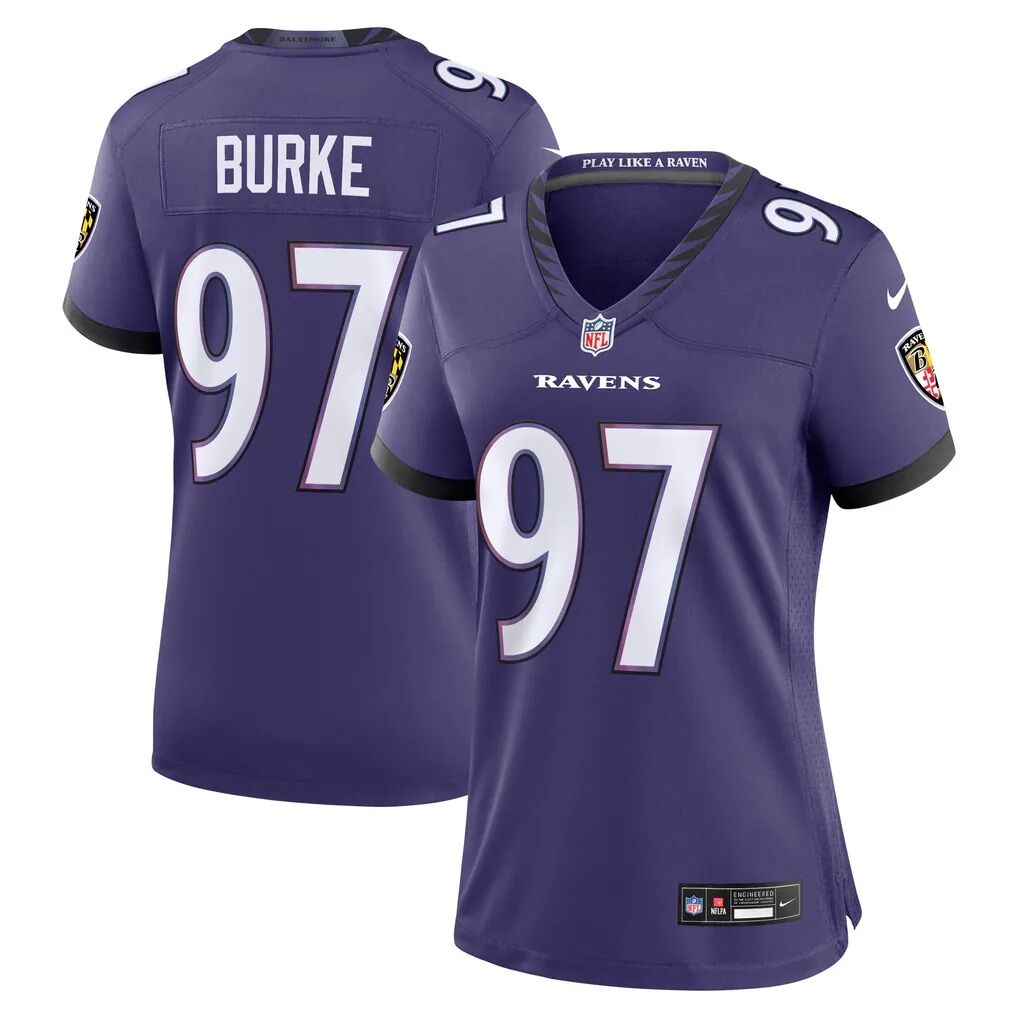 Ethan Burke Baltimore Ravens Nike Women's Team Game Jersey