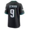 Makai Lemon Philadelphia Eagles Nike Alternate Game Jersey - Black - Detail View