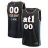 Atlanta Dream Fashion7 Fast Break Custom Jersey - Black - Front View
