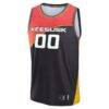 Connecticut Sun Fashion7 Fast Break Custom Jersey - Gray - Side View