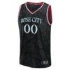 Portland Fire Fashion7 Fast Break Custom Jersey - Black - Side View