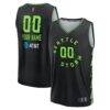 Seattle Storm Fashion7 Fast Break Custom Jersey - Black - Front View