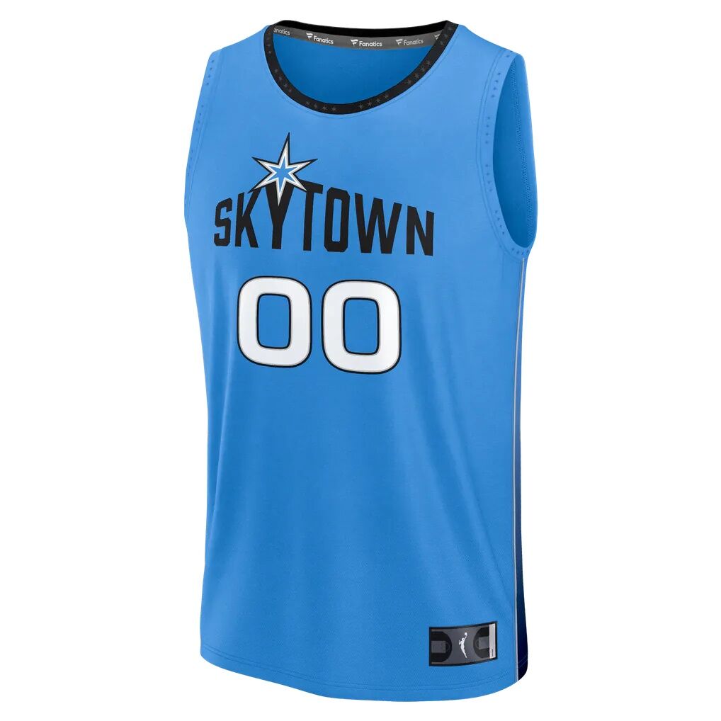 Chicago Sky Fashion7 Youth Fast Break Custom Jersey - Rebel Edition - Sky Blue