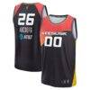 Connecticut Sun Fashion7 Youth Fast Break Custom Jersey - Gray - Front View