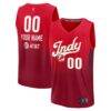 Indiana Fever Fashion7 Youth Fast Break Custom Jersey - Red - Front View