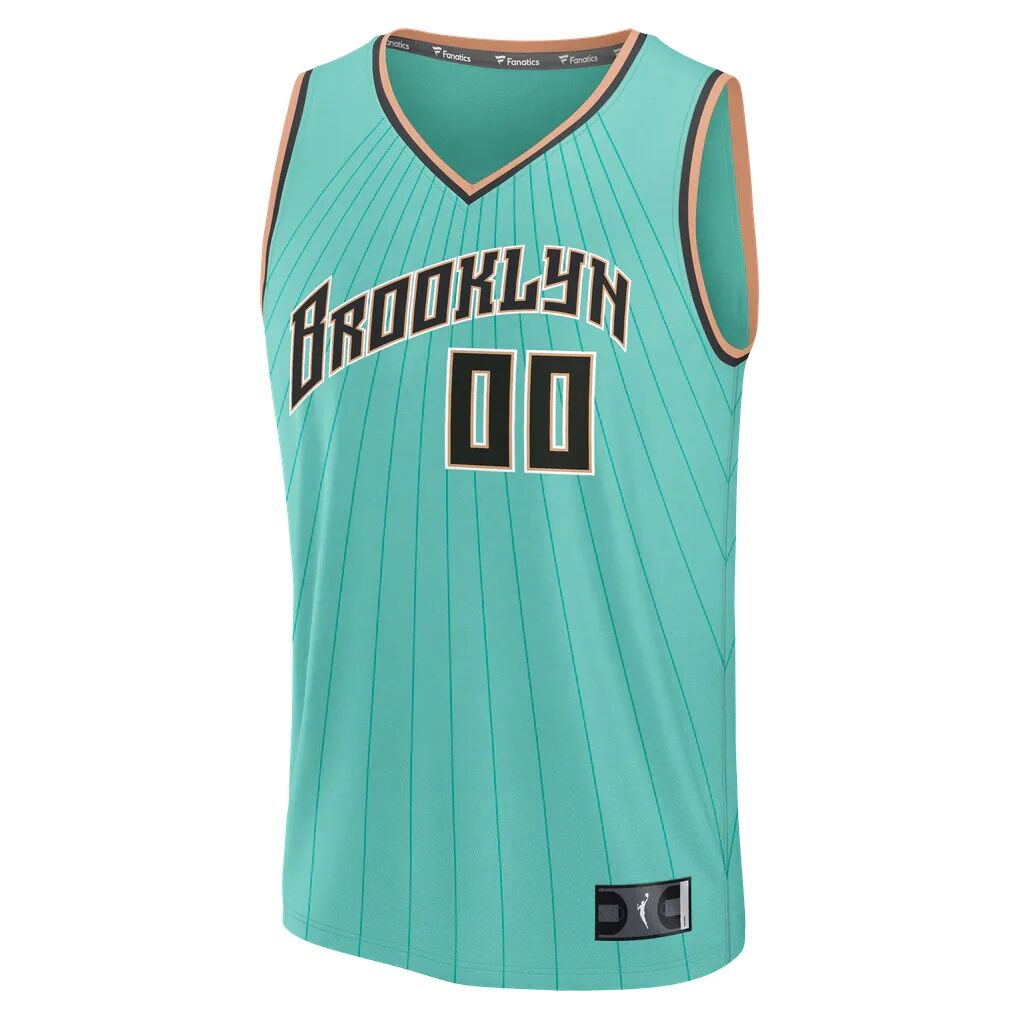 New York Liberty Fashion7 Youth Fast Break Custom Jersey - Rebel Edition - Mint