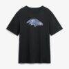Kyle Hamilton Baltimore Ravens Metallic Mascot Name & Number T-Shirt - Black - Side View
