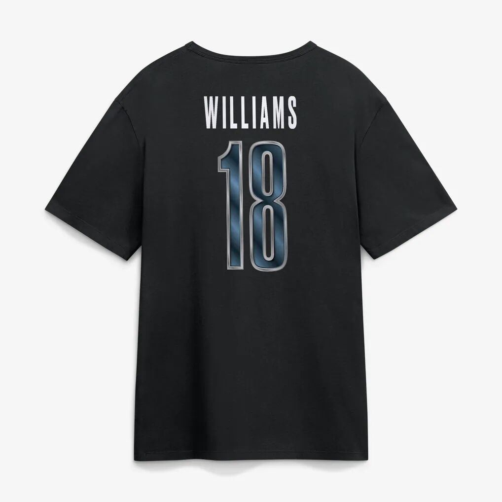 Caleb Williams Chicago Bears Metallic Mascot Name & Number T-Shirt