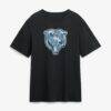 Caleb Williams Chicago Bears Metallic Mascot Name & Number T-Shirt - Black - Side View