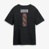 Joe Burrow Cincinnati Bengals Metallic Mascot Name & Number T-Shirt - Black - Detail View
