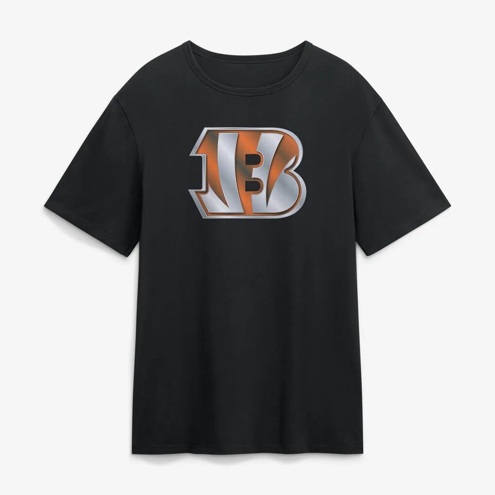 Joe Burrow Cincinnati Bengals Metallic Mascot Name & Number T-Shirt