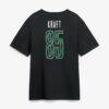 Tucker Kraft Green Bay Packers Metallic Mascot Name & Number T-Shirt - Black - Detail View