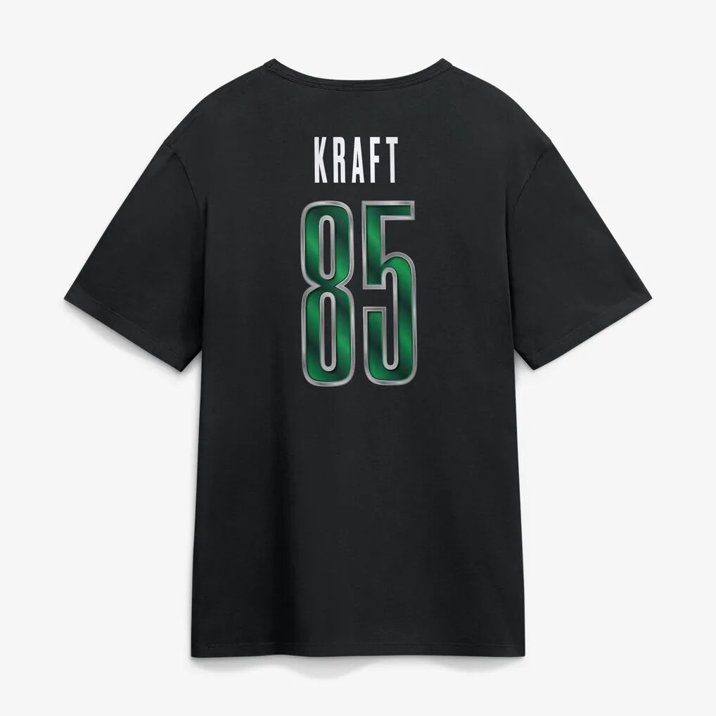 Tucker Kraft Green Bay Packers Metallic Mascot Name & Number T-Shirt