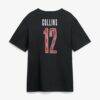 Nico Collins Houston Texans Metallic Mascot Name & Number T-Shirt - Black - Detail View